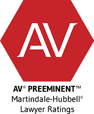 AV Preeminent (Peer Review Rated) by Martindale Hubbell